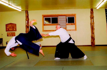 Walther in seinem Dojo in Kalispell/Montana-USA.