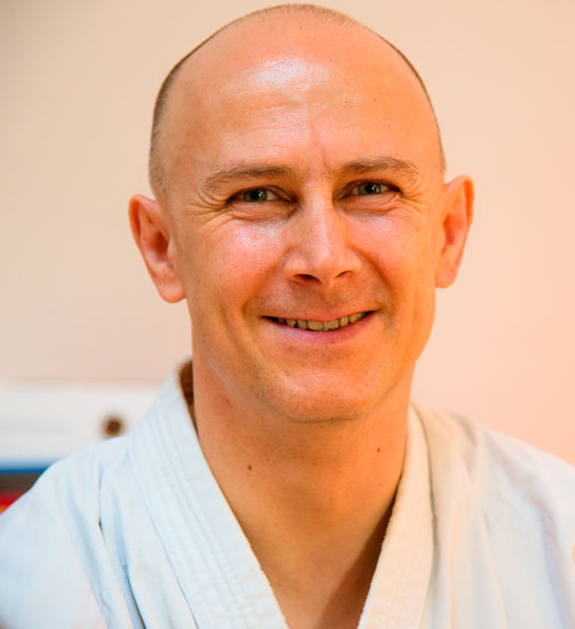 Max in seinem Dojo aikidokan in der Ulandstr. 137 in Berlin