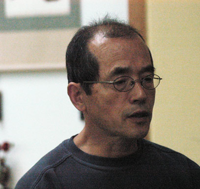 Kenji Hayashi, in seinem Dojo, Hannover.