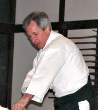 Klaus Dieter Petermann in seinem Dojo in Niederkassel..